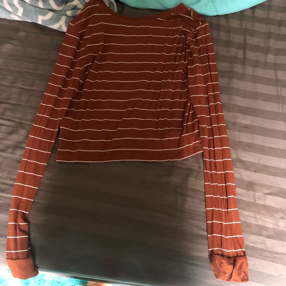 Burnt orange crop top